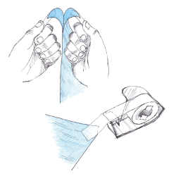 Vorbereitung der Fensterfolie